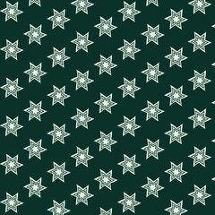 Star flower vector art pattern design