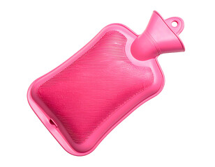 Hot water bottle, pink, insulated