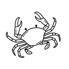 Vector Art Of A 2025 a simple crab 01