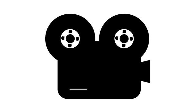 ilustration design vector of camera movie for make the move, handycam, camera television ilustration