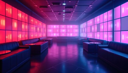 Vibrant 3D Cube Background with Electric Party Atmosphere