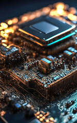 Electronic circuit board with processor