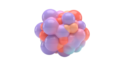 colorful balloons isolated on white