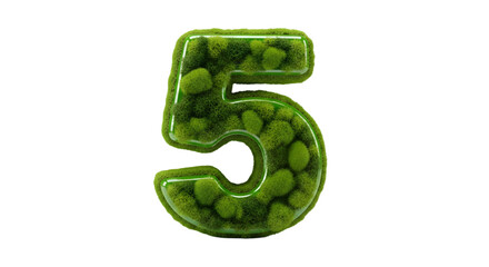 3d number one green