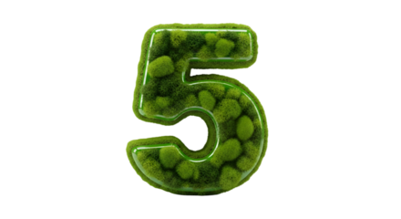 3d number one green