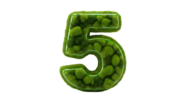 3d number one green