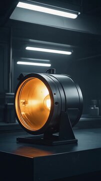 close up of a projector