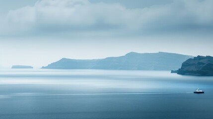 Peaceful ocean vista landscape