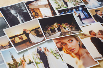 Beautiful printed wedding photos.