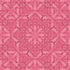 Pink floral geometric pattern. Beautiful pattern for design, printing, batik.