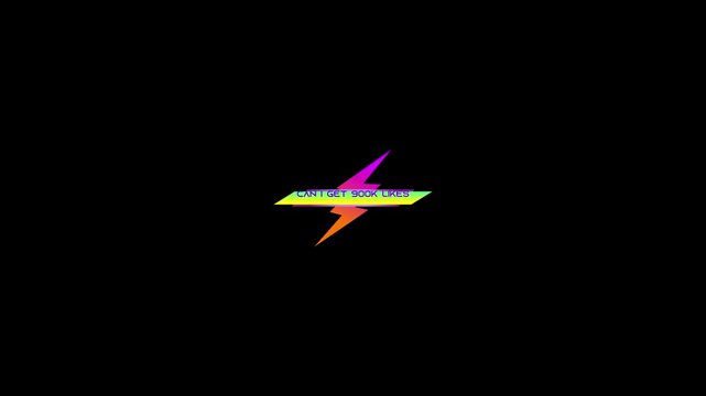 900k like stylish glowing simple animation in black background with futuristic luminous design and elegant abstract artwork.