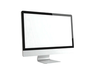 Modern computer monitor with blank screen