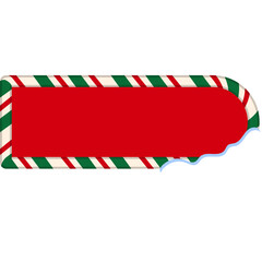 Christmas Frame with Snow