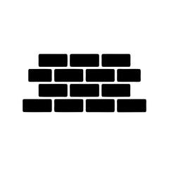 Illustration of a simple brick wall with an offset pattern for decoration