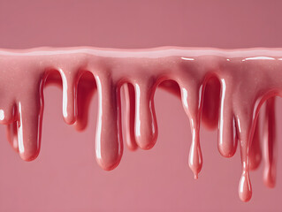 pink cream glossy syrup