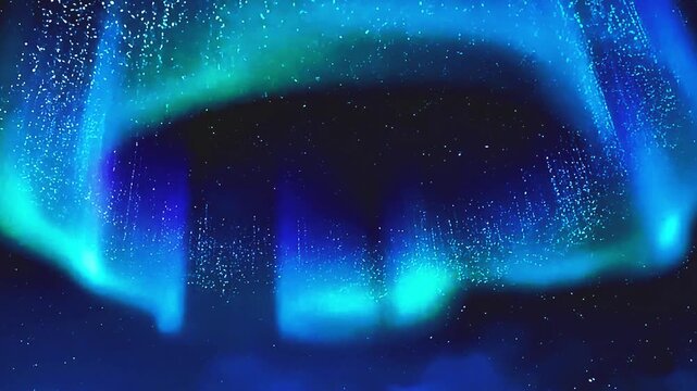 bstract Digital Aurora Borealis and Northern Lights