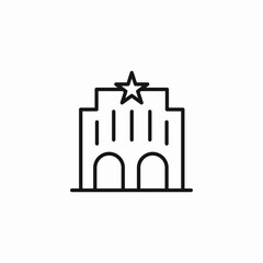 famous building icon sign vector