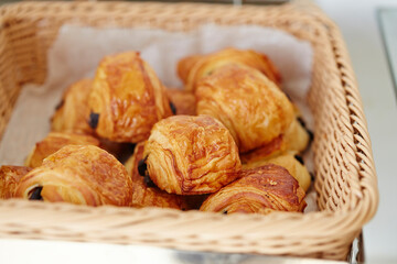 croissants in basket