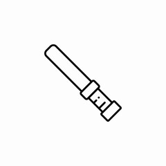 police baton stick icon sign vector