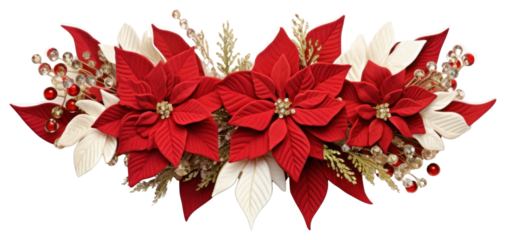 PNG Christmas swag flower plant leaf.