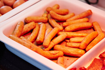 Buffet food on a plate