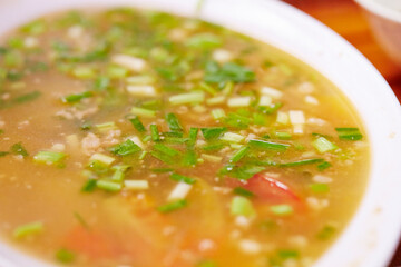 bowl of vegetable soup