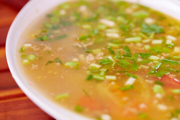 bowl of vegetable soup
