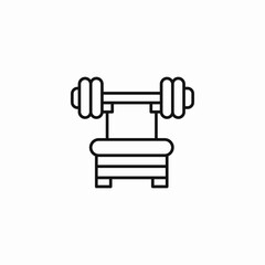 dumbbell workout icon icon sign vector