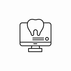 online dentistry icon sign vector