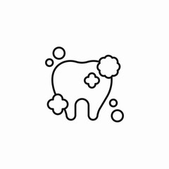 oral hygiene cleaning icon sign vector