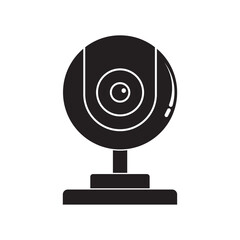 webcam flat icon vector