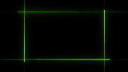 Neon line frame 4k illustration. Abstract moving neon bright rectangle, magenta color 4k illustration. Neon bright background 4k illustration.