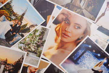 Beautiful printed wedding photos.