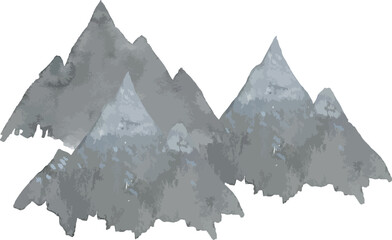 Mountain Landscape Vector Illustration