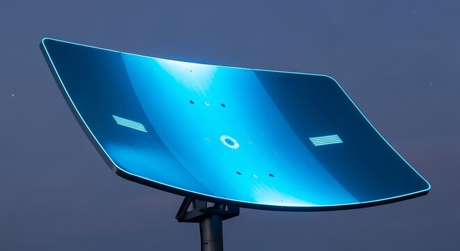 Futuristic communication device, telecommunications innovation concept shot