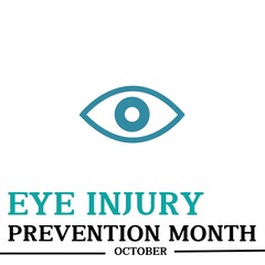 Obraz premium eye injury prevention month 