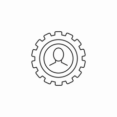 user management icon icon sign vector