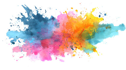 Fototapeta premium Colorful Watercolor Splash 