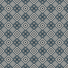 Geometric Rhombus Seamless Textile Design with Diagonal Lines Pattern