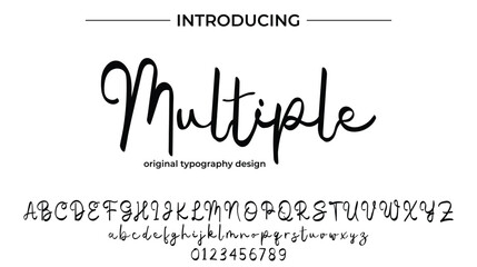Multiple - Elegant Script Font for Smooth Handwritten Design and Creative Typography