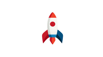 Rocket Icon &ndash; Startup Growth, Innovation and Space Exploration Symbol