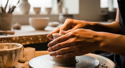 Therapeutic Hobby: Creative Hands Crafting Art for Mental Wellness