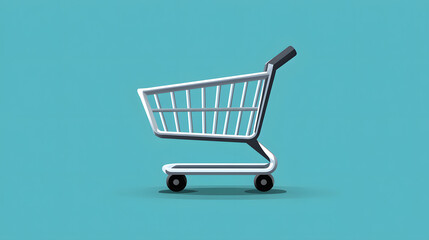Shopping Cart Icon – E-commerce and Online Store Symbol in Flat Design