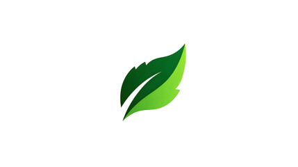 Green Leaf Icon – Eco, Nature and Organic Environment Design