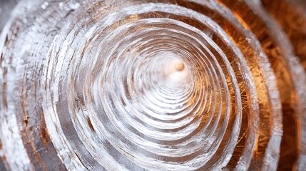 Ice tunnel concentric circles