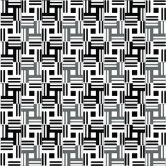 Black and white  modern design floor pattern. Real Black and white line on square pattern Marble floor.vector