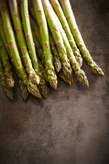 bunch of asparagus, fresh ingredients