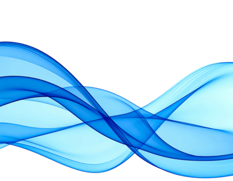 Abstract flowing blue waves on black background (1)