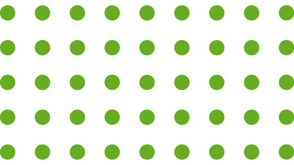 White seamless pattern with green drops. Polka dot background. Cute wallpaper with circle.