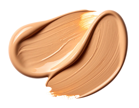 Swirled foundation swatch